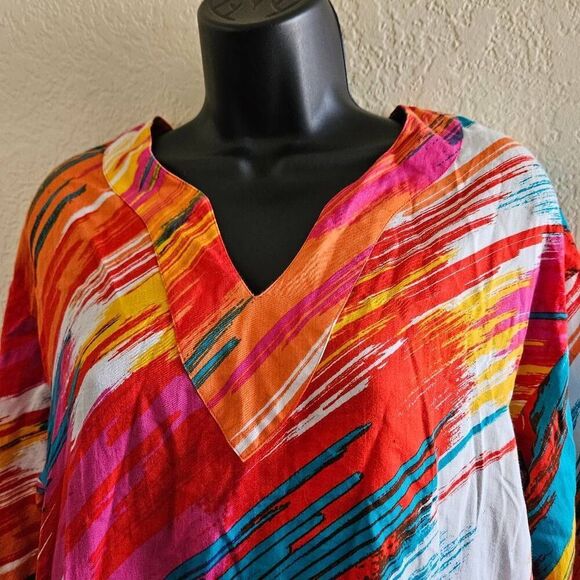 Natori Long Sleeved Kaftan Dress - Picture 2 of 8